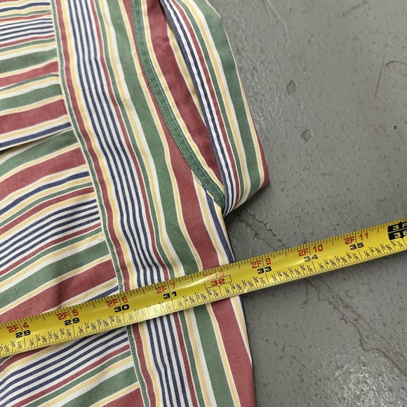Ralph Lauren Shirt Mens XL Multicolor Stripe Blaire Short Sleeve Button Up - Picture 7 of 8